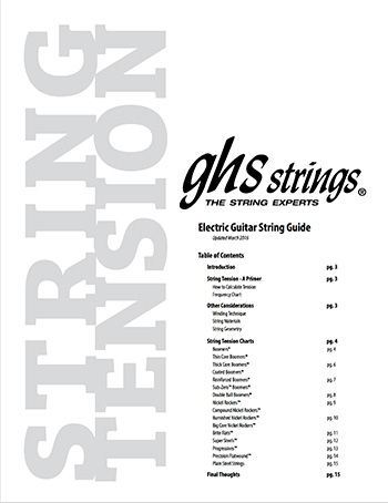 Electric Guitar String Tension Chart